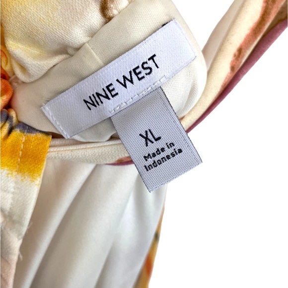 Nine West Square Neck Trapeze Mini Dress Woman’s XL - Picture 7 of 8